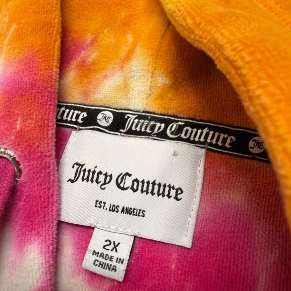 Juicy Couture Blue and Pink Tie-Dye Sweatshirt - Picture 4 of 5